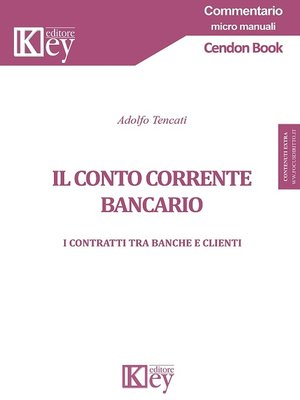 cover image of Il conto corrente bancario